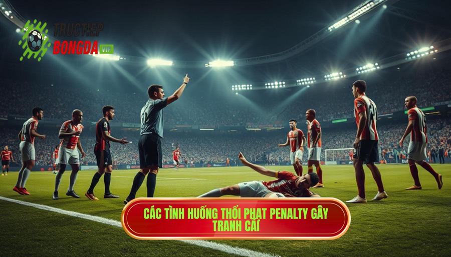 Các tình huống thổi phạt penalty gây tranh cãi