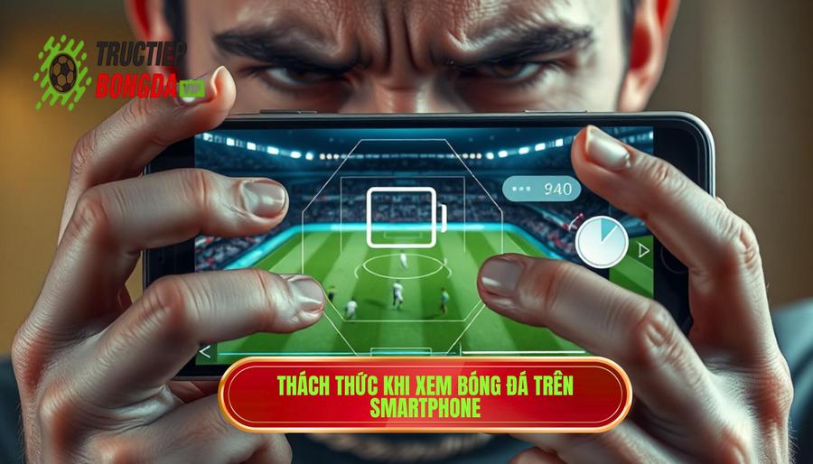 Thách thức khi xem bóng đá trên smartphone